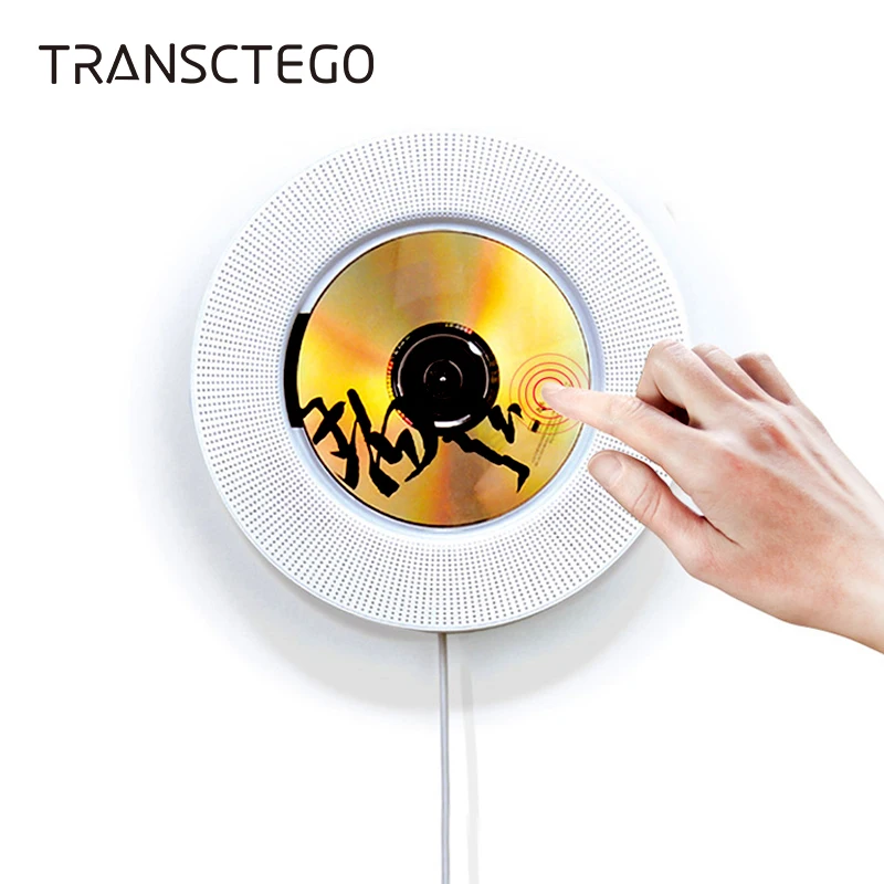 Настенный портативный Bluetooth CD плеер динамик вытяжной переключатель с пультом