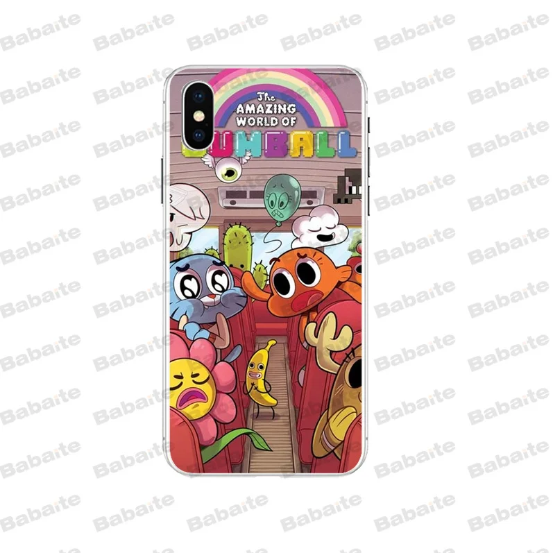 A12 Babaite удивительный мир Gumball персонализированный Чехол для телефона с принтом для iPhone 5 5S 6S 6plus 7 7plus 8 8Plus X Xs MAX XR - Цвет: A12