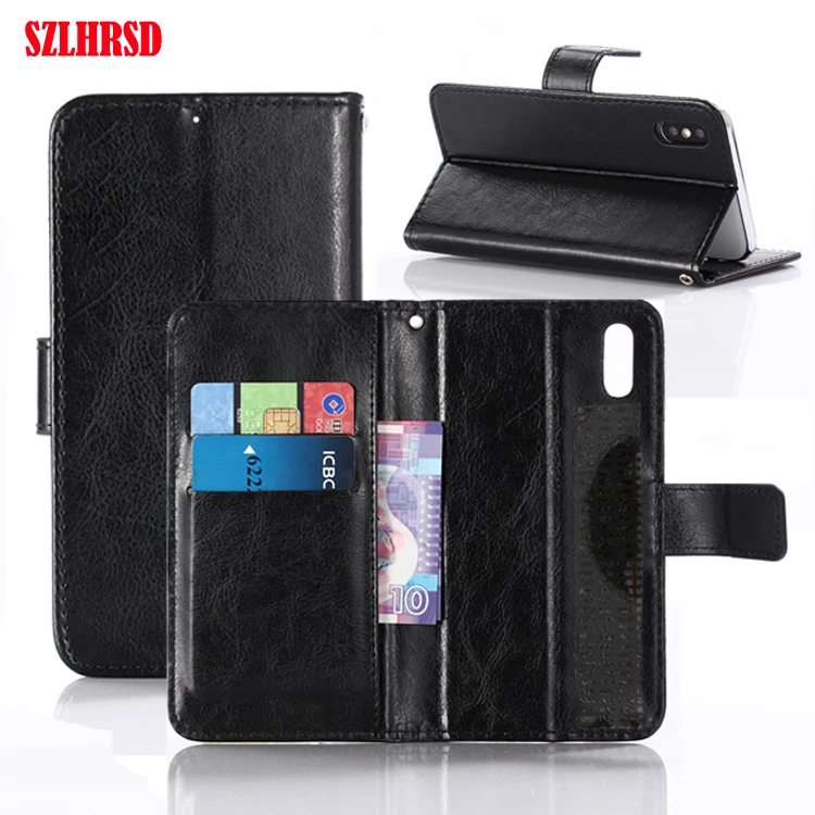 Откидной кожаный чехол-кошелек DEXP Z455 чехол HomTom R17 защитная сумка для Alcatel 1X Evolve BQ