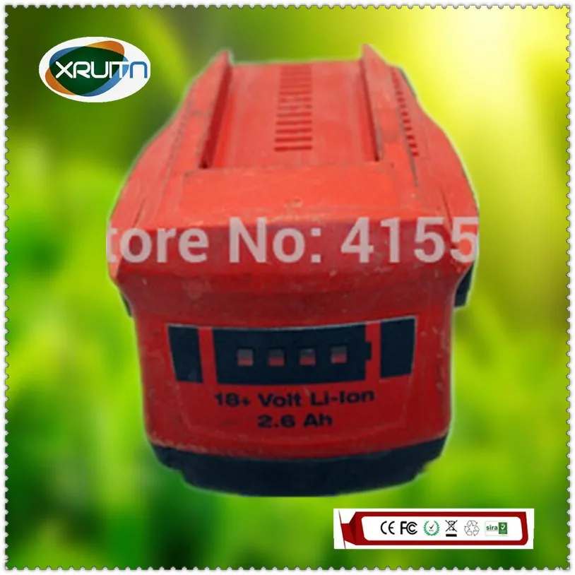Используется подлинный для Hilti 21,6 V 2.6A литий-ионный аккумулятор для Hilti электроинструмент HILTI B18/2,6