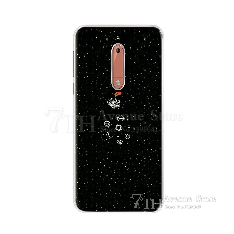 Розовый Для Nokia 5 Чехол 5," мультяшный Мягкий Силиконовый ТПУ чехол для телефона для Nokia 5 Nokia5 Global Dual TA-1024 TA-1053 TA-1044 задняя крышка - Цвет: Розовый