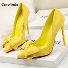 Женские модные удобные весенние туфли Cresfimix на высоком каблуке, женские повседневные уличные Клубные туфли для вечеринки, c2793