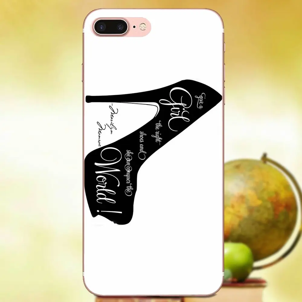 Дайте девушке обувь Мэрилин Монро Цитата для Samsung Galaxy Note 2 3 4 5 8 9 S3 S4 S5 S6 S7 S8 S9 mini Edge