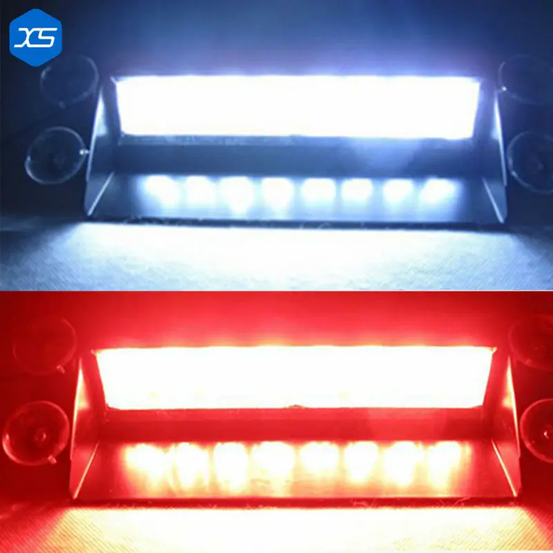 8LED 8W 12V аварийный автомобиль присоска предупреждающий свет стробоскоп вспышка