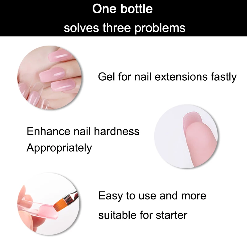 Набор гелей ROSALIND 30 мл для наращивания ногтей Кристальный лак стойкий УФ