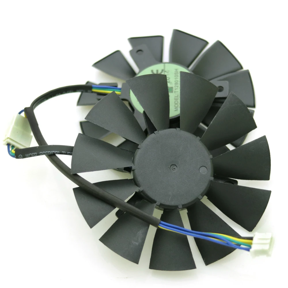 T128010SH 12V 0.25A 75 мм 39*39*39 VGA вентилятор 4Pin для ASUS STRIX GTX750TI GTX960 Вентилятор Охлаждения