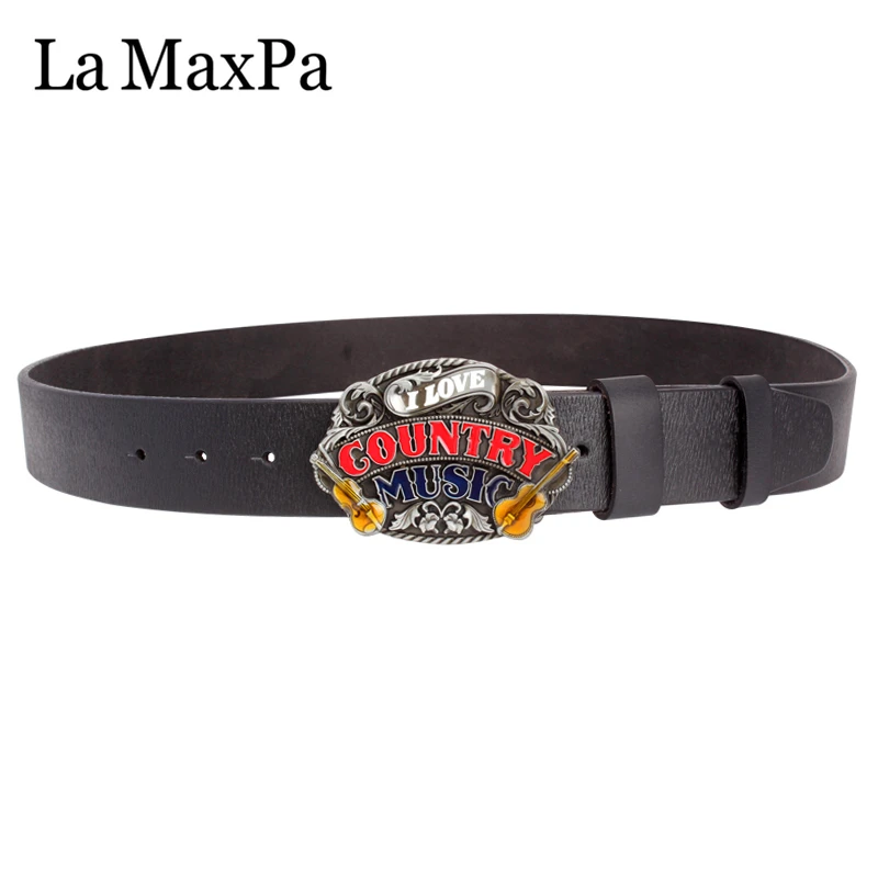 Модный мужской ремень love country Музыка Скрипка металлическая пряжка буквы