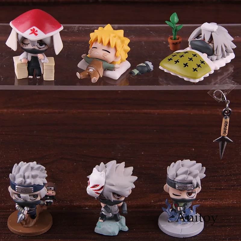Наруто Shippuden Petit Chara Land Hatake kakahi Uzumaki Наруто фигурка ПВХ Коллекционная модель игрушки куклы 6 шт./компл