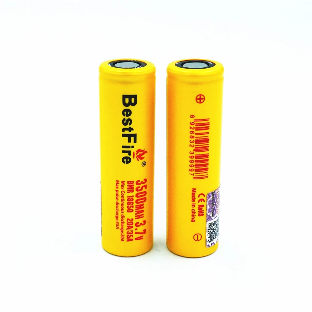 1 шт. литий-ионная аккумуляторная батарея 18650 Bestfire 3500 мАч для Wismec SMOK вейп eleaf Mod