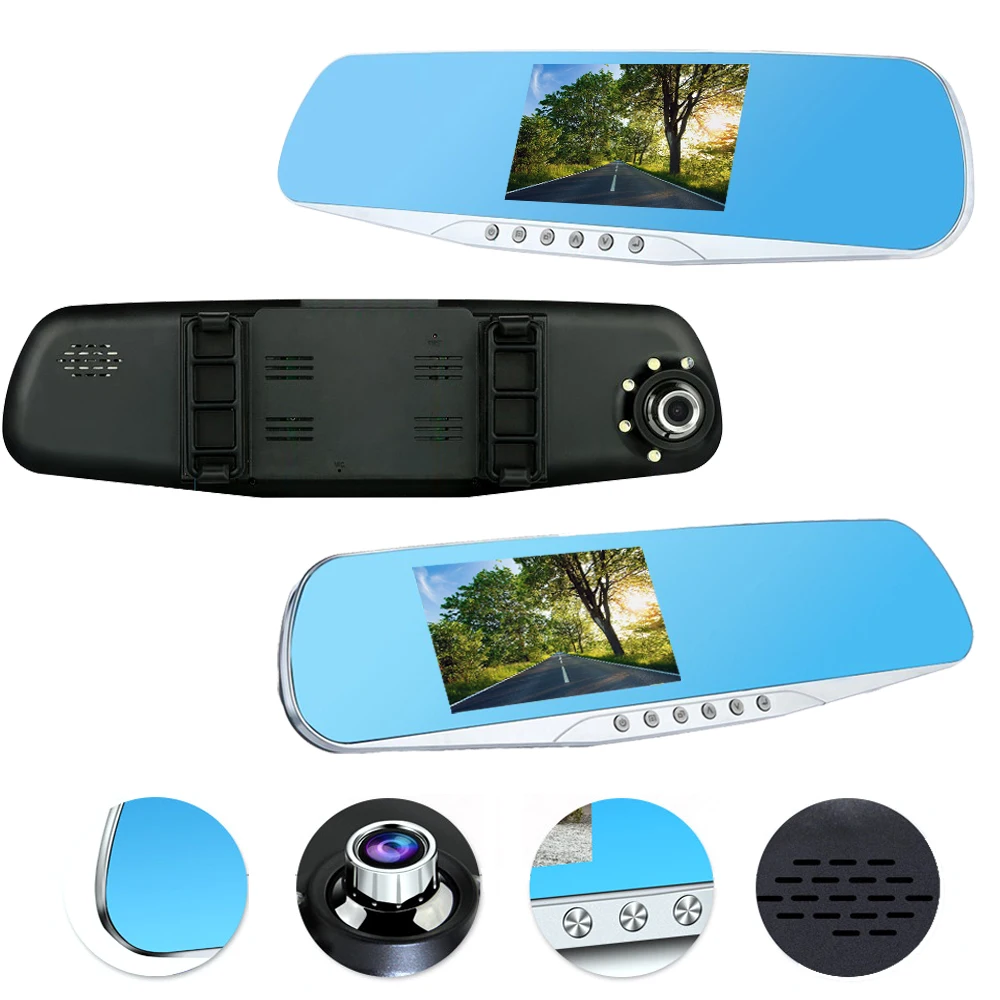 Зеркало видеорегистратор ADDKEY 5 светодиодов ночное видение зеркало заднего