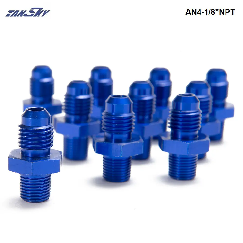 10 шт./лот 4AN к 1/8NPT масло/Топливопровод шланг/Манометр мужской/шланг соединение