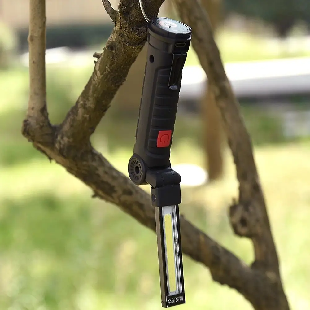 LumiParty Портативный Яркий COB светодиодный светильник s USB зарядка магнитная лампа