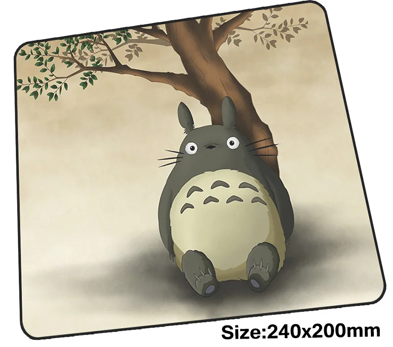 Игровой коврик для мыши Totoro 240x200 мм, коврик для мыши для ноутбука, игровой коврик для мыши с заблокированными краями, большой толстый коврик для мыши, ПК, Настольный коврик для мыши