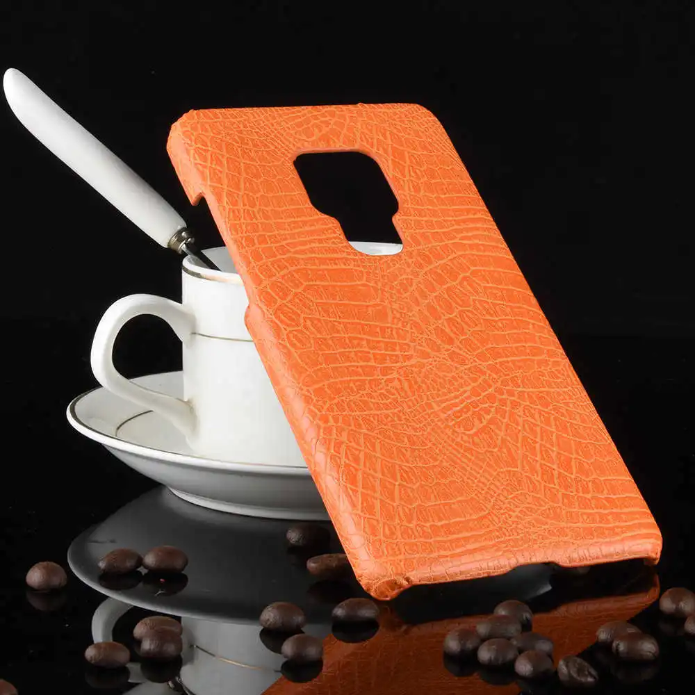 yellow Жесткий чехол из искусственной кожи с текстурой крокодиловой кожи для huawei mate 20X20 pro 20lite 2 9lite pro 8 10lite mate SE 9 mate 7 mini - Цвет: yellow