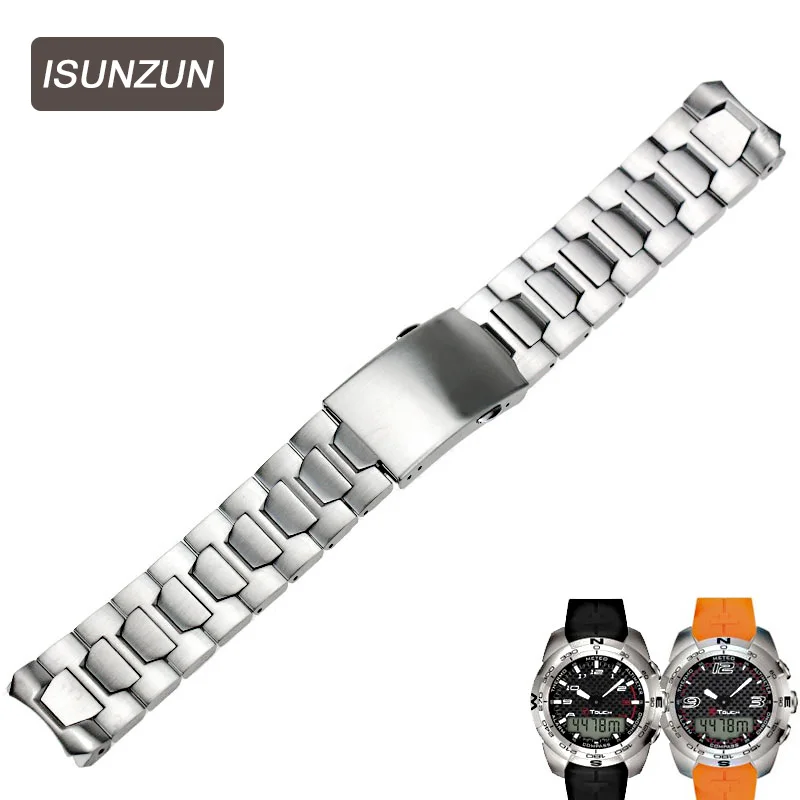 Высококачественный ремешок ISUNZUN для часов Tissot T Touch T013 T33 T047 стальной брендовые