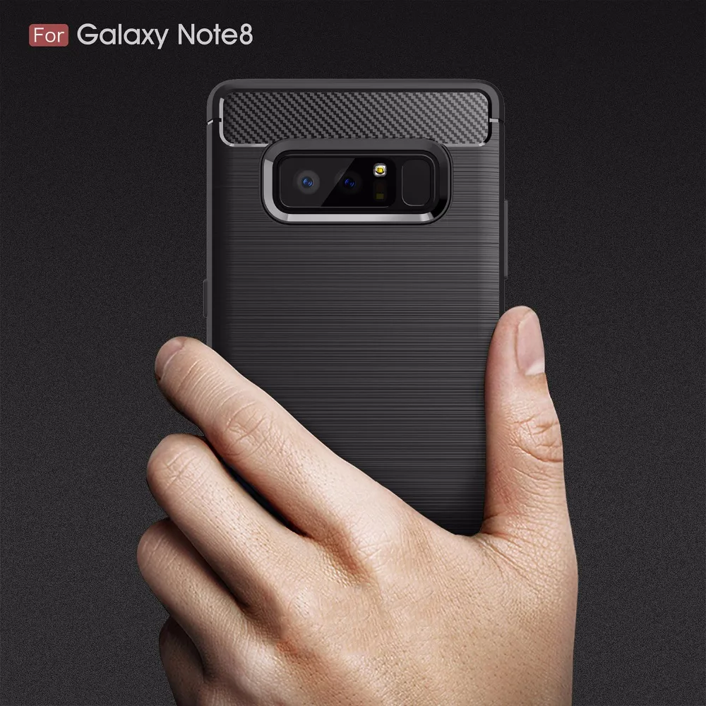 Для samsung Galaxy note8 чехол крышка из углеродного волокна Roybens Бизнес мягкий