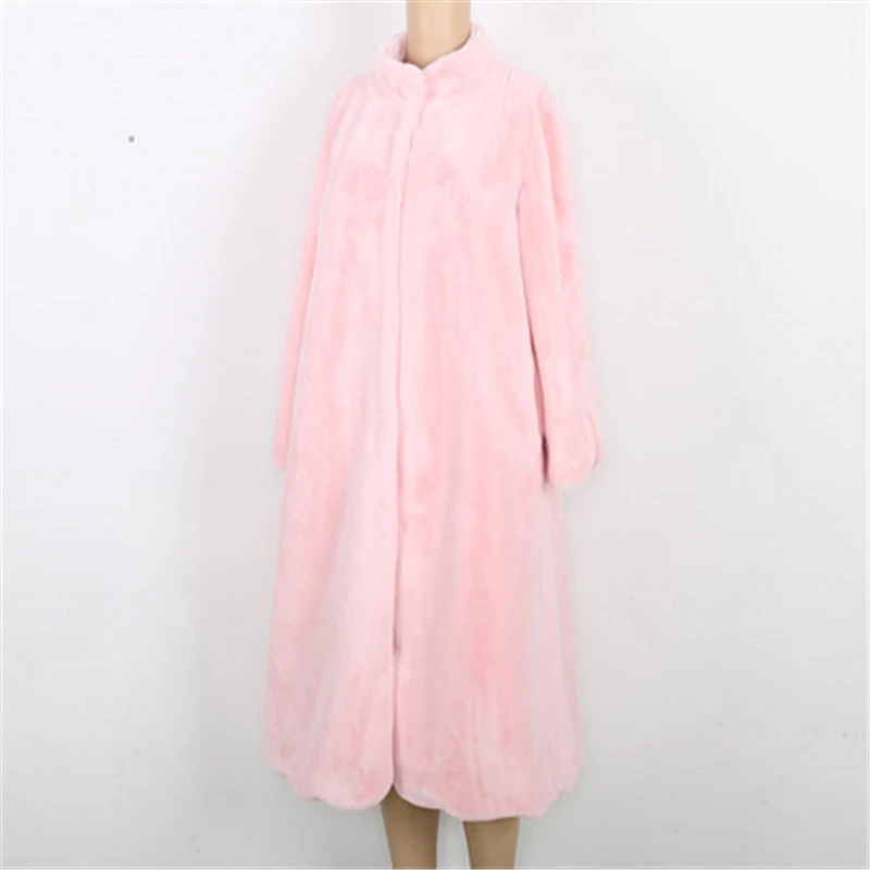 New Winter Women's fur coat women jackets in women winter fur coats loose long faux fur coat cardigan warm female outwear EE