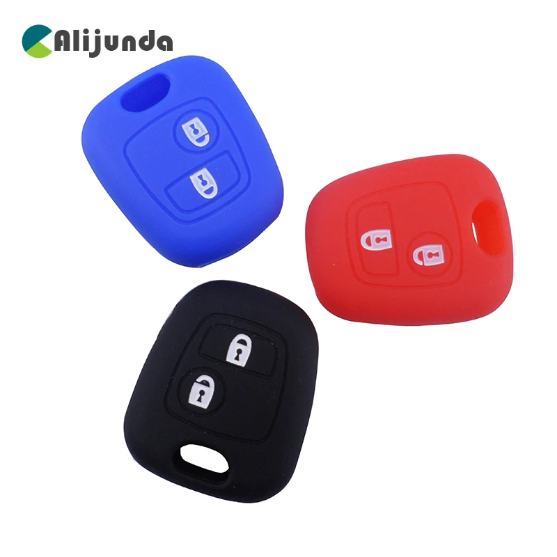Силиконовый чехол для автомобильного ключа Peugeot 206 307 207 408 Citroen c2 c3 c4 ключа|key case for