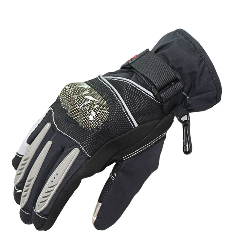 Winter Waterproof Thermal Gloves Motorcycle Riding Wind Resistant Touch Screen Night Reflection |