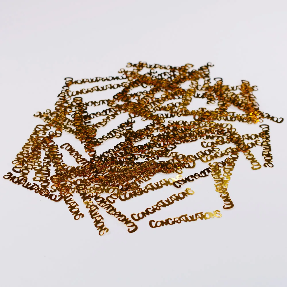 150 г поздравления Золотой Серебряный конфетти из фольги ПВХ День рождения