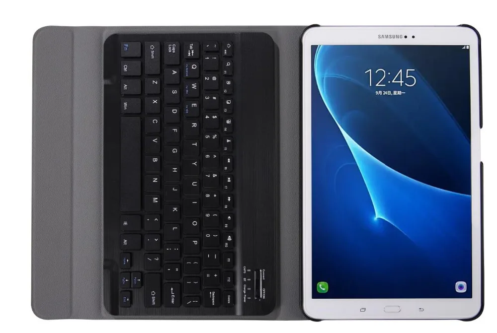 Чехол для клавиатуры Samsung Galaxy Tab A 10 1 2016 T580 T585 Съемная Bluetooth клавиатура с Wi Fi кожаный