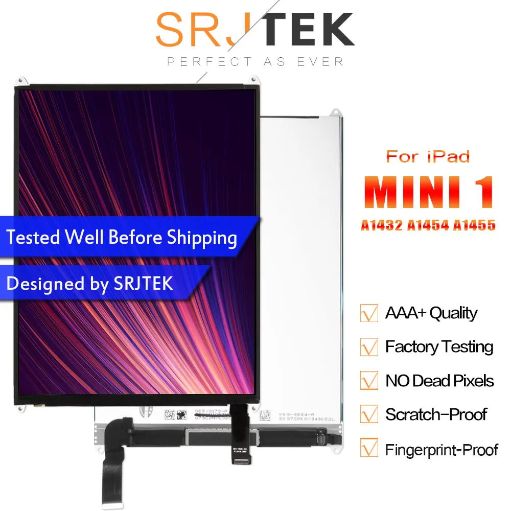 ЖК дисплей SRJTEK 7 9 для iPad Mini 1 mini1 A1432 A1454 A1455 матричный экран сменный планшет без