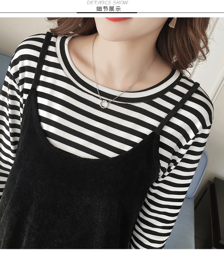 Платье большого размера для беременных хлопковое Свободное платье кормящих мам