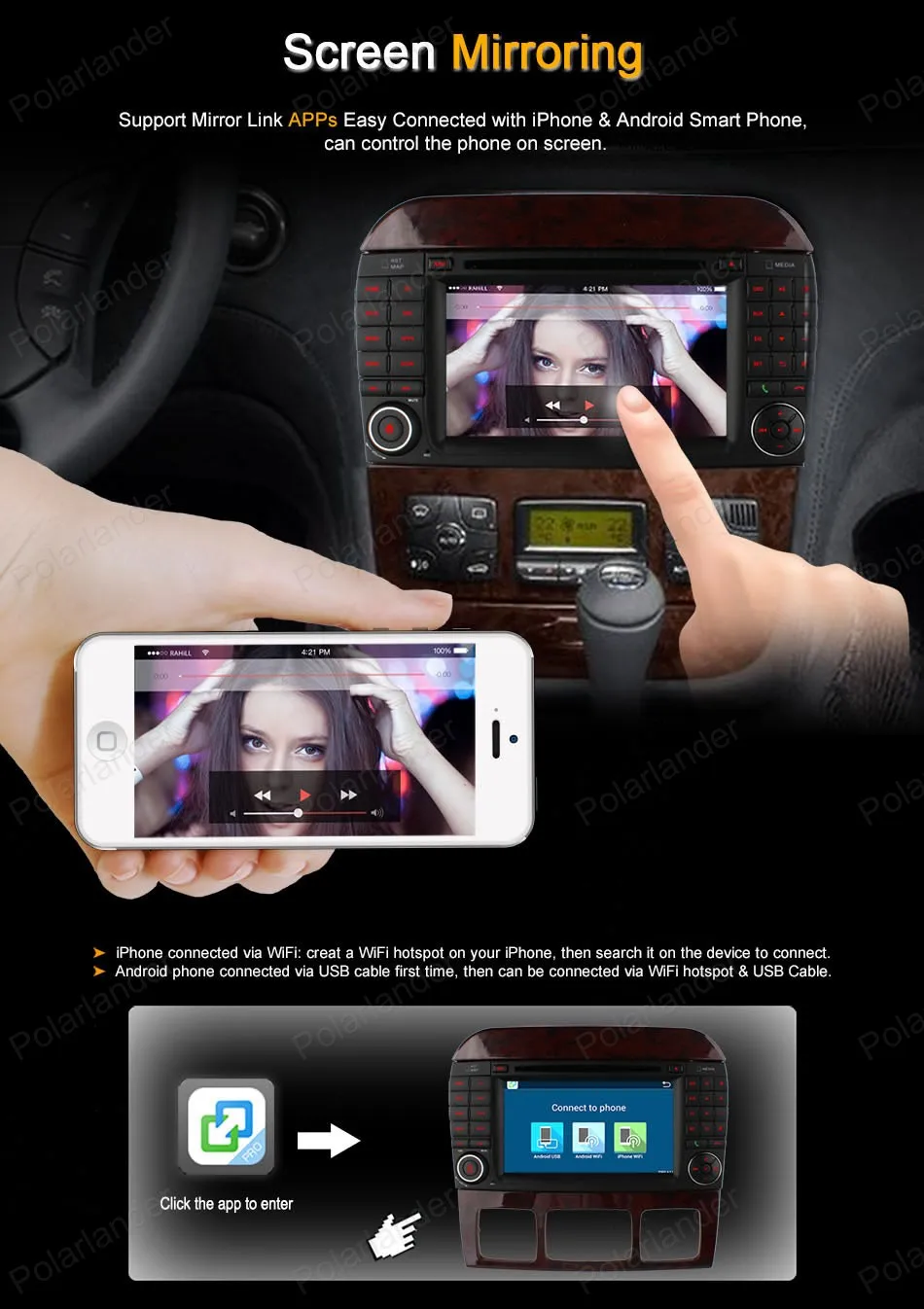 Android4.4 7 дюймов Автомобильный DVD для Mercedes S Class FM AM радио Поддержка BT GPS 3G Wi-Fi система