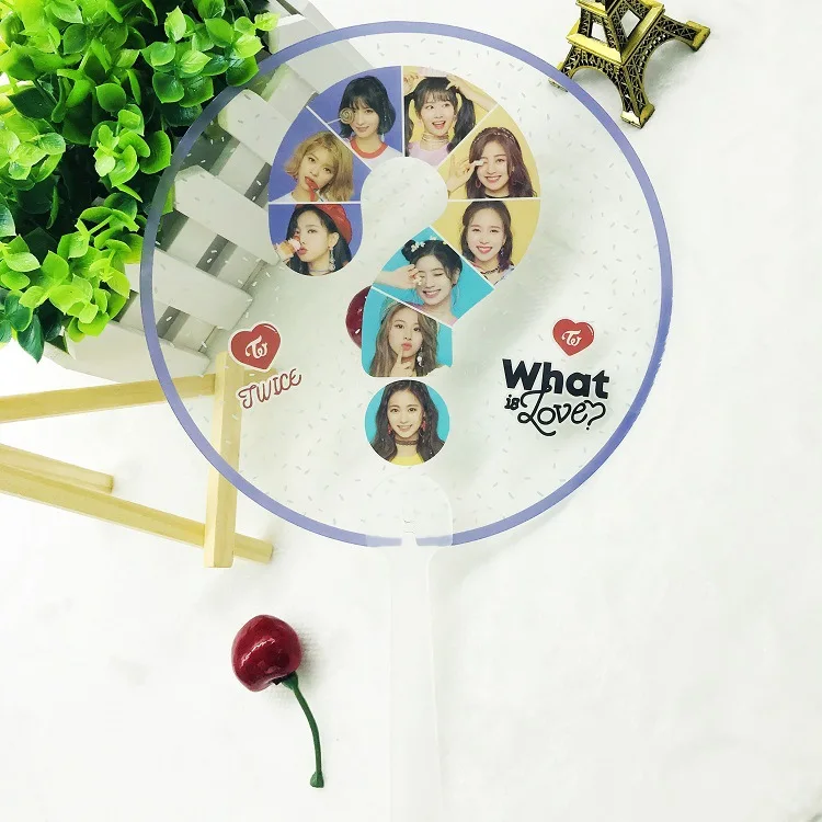 [MYKPOP] TWICE WHAT IS LOVE ПВХ вентилятор KPOP прозрачные вентиляторы коллекция SA18081208|Игровые