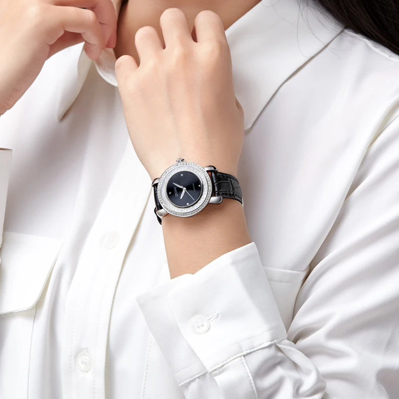 DOM модные женские часы-браслет лучший бренд класса люкс Женские кварцевые