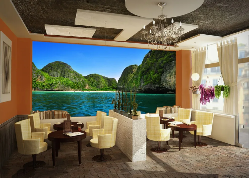 

[Self-Adhesive] 3D Mountain Lake Nature Scenery 33 Wall Paper mural Wall Print Decal Wall Murals
