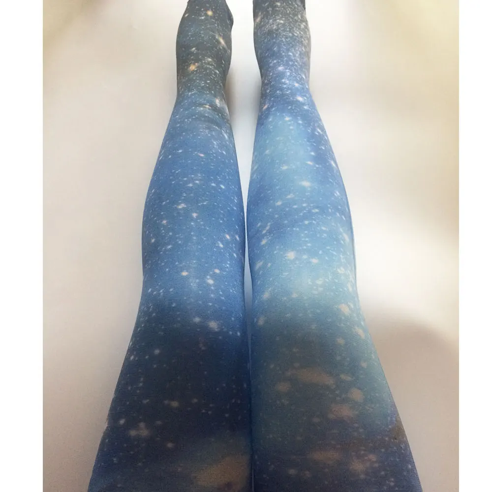 Новые колготки Harajuku для женщин с принтом Galaxy &amp Star | Женская одежда