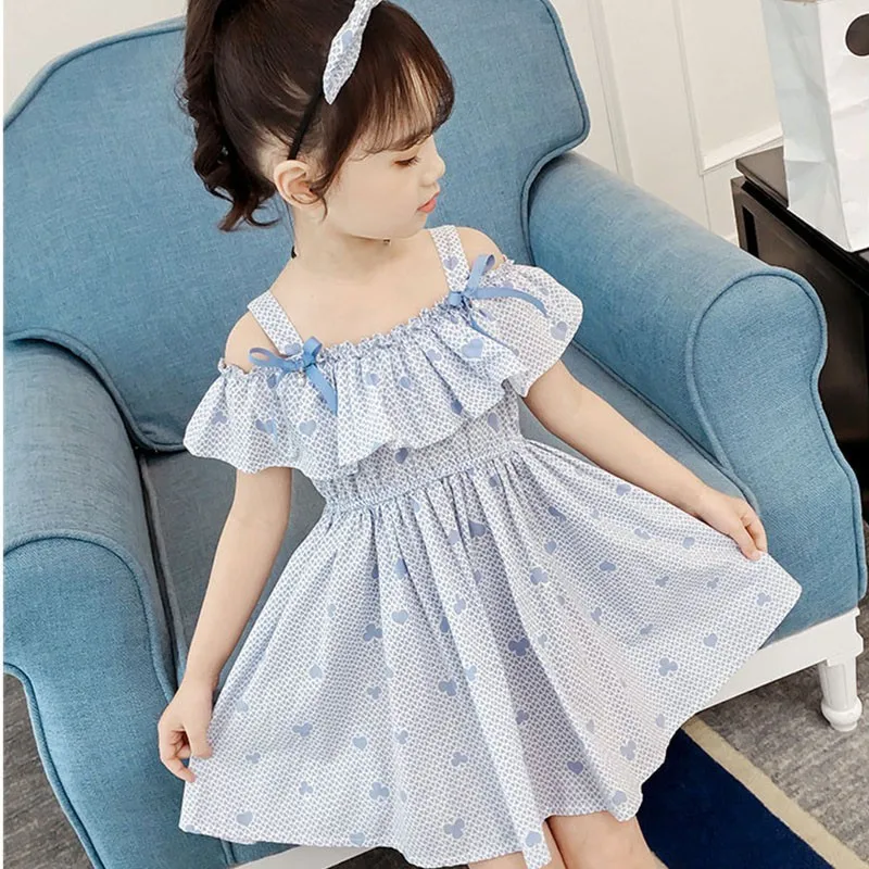 Коллекция 2019 года модное летнее платье для детей с цветочным принтом платья