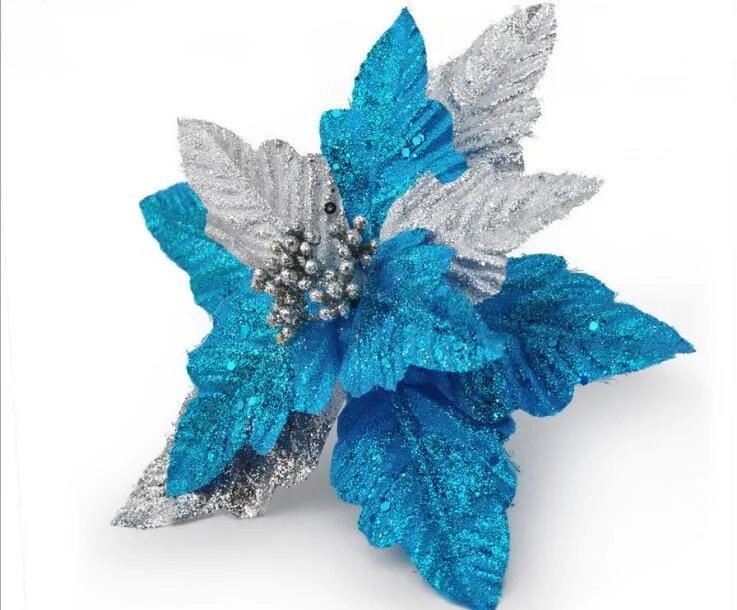 6 шт. 20 см блестящий порошок цветок целозии кристаты подвесной орнамент с паром