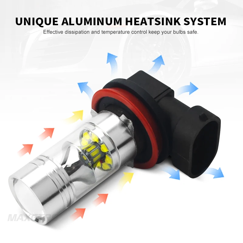 2x H7 9006 HB4 9005 HB3 H8 H11 Автомобильный светодиодный светильник s 100 Вт лампы CREE чип XBD DRL дневные ходовые огни автомобильный противотуманный светильник лампа