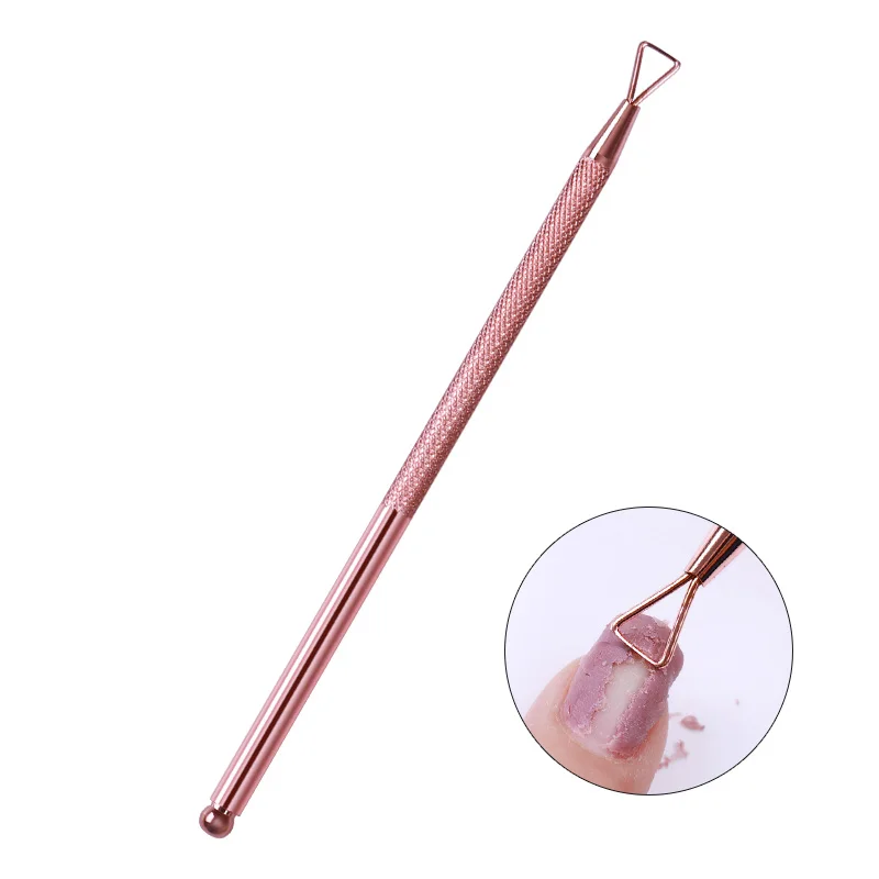 4pcs/lot Manicure Remover Pens Stainless Steel Triangle Stick Rod UV Gel Polish Wet Paper Nail Care Art Tool | Красота и здоровье