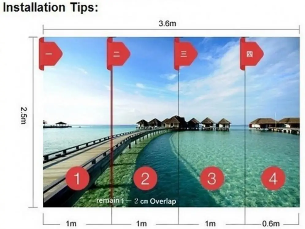 Настенная 3D фотобумага с изображением снега оленя березы дерева настенный Декор