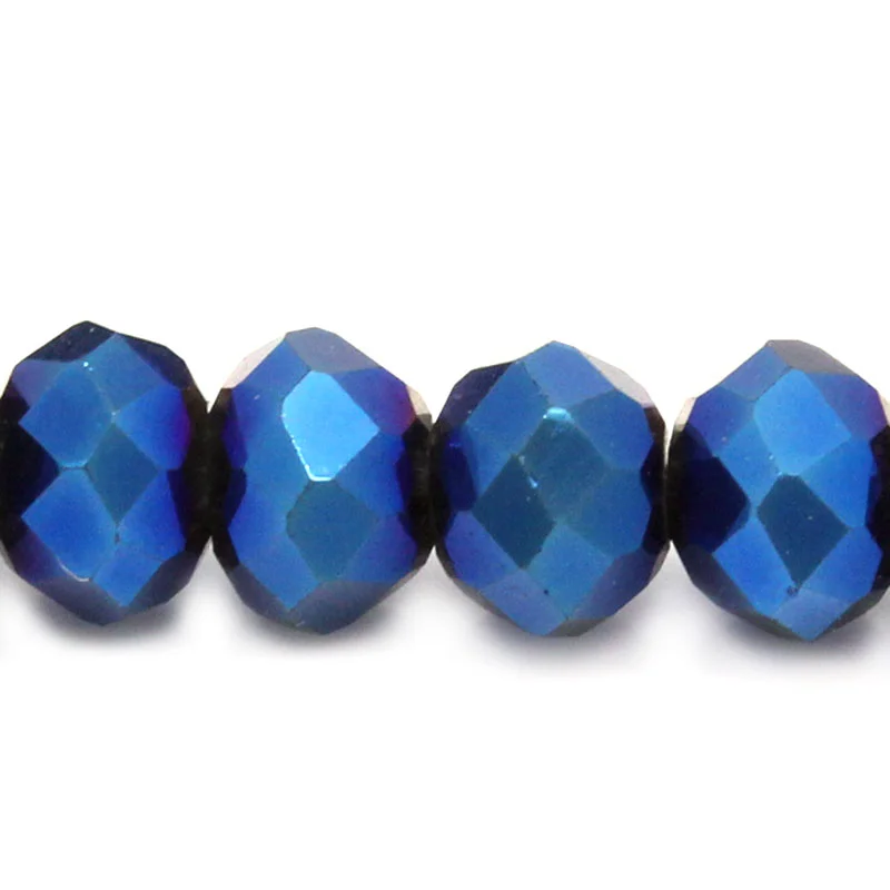 DoreenBeads Хрустальные стеклянные бусины темно-синие граненые 4 мм диаметр около 444