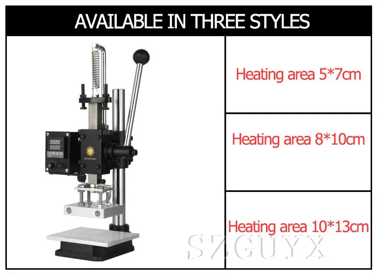 Multi-function digital display hot stamping machine, printing machine wallet pressure label branding machine