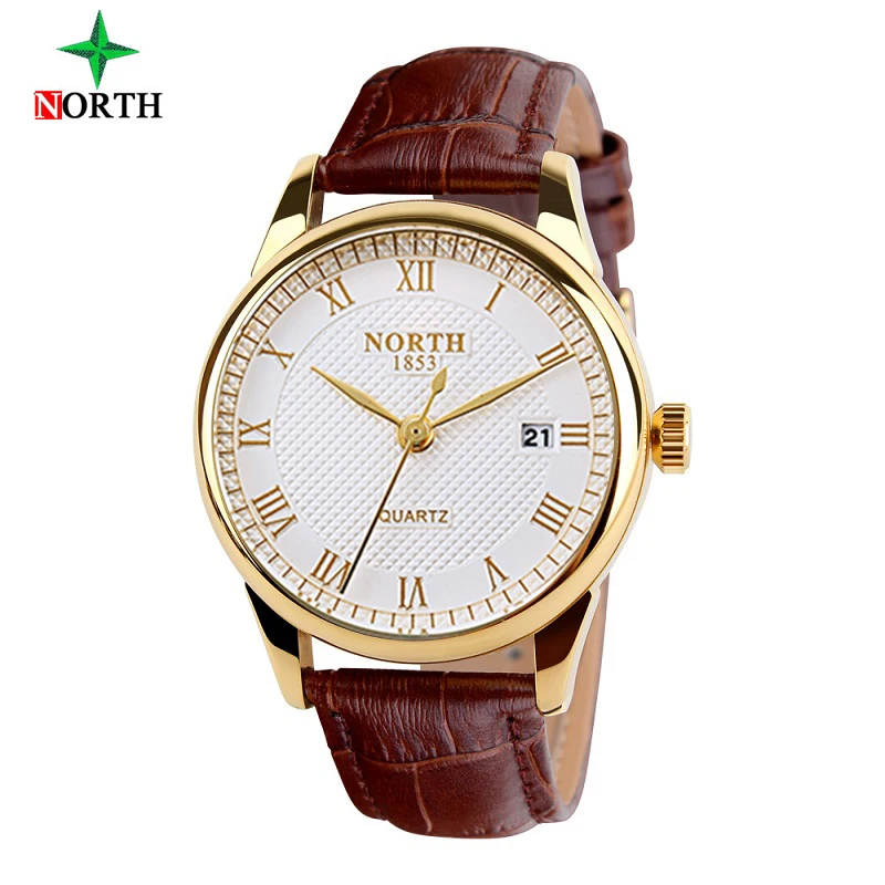 NORTH мужские часы лучший бренд класса люкс кварцевые модные повседневные наручные
