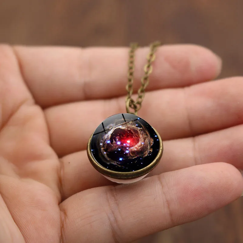 Винтажный стакан драгоценных камней шар Вселенная Галактика Туманность планета