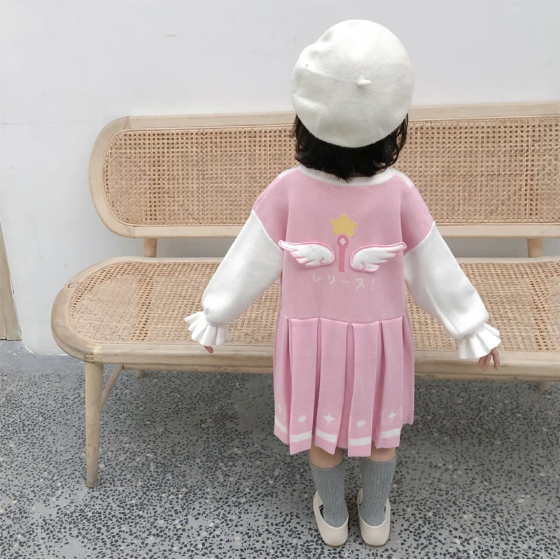 Todler Girl Clothing Girls Winter Dress Christmas for Baby Cute Lantern Sleeve Chandail Fillette Printemps | Детская одежда и