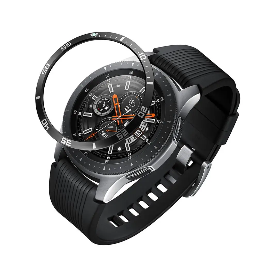 

For Samsung Gear S3 Frontier Watch Dial Bezel Ring Styling Case Adhesive Cover Anti Scratch Protection Ring For Gear S3 SM-R760