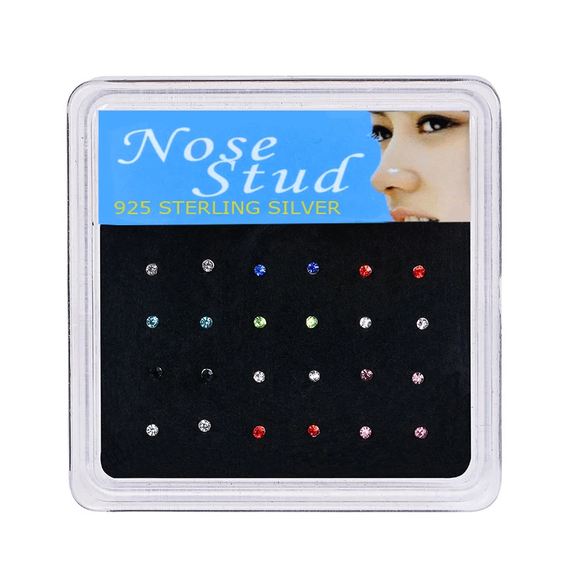 24 шт./упаковка круглые шпильки для носа | Украшения и аксессуары