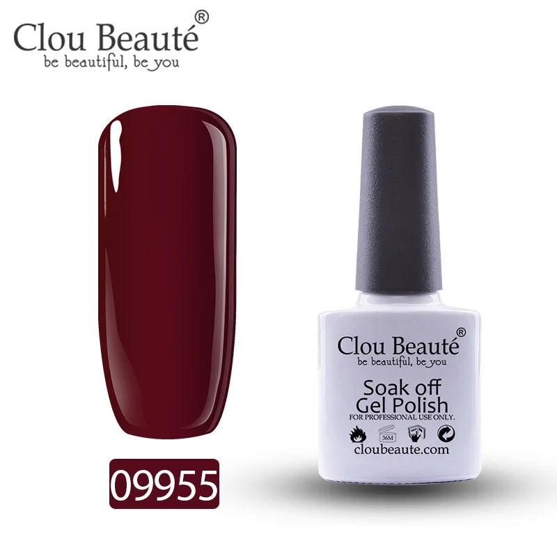Clou Beaute УФ-гель для ногтей основа и верхнее покрытие лак для ногтей Набор для маникюра геллак Полупостоянный Гибридный праймер гель лак - Цвет: 09955