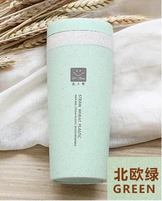 OUOH 300 мл двухслойная теплоизоляционная чашка пшеничная соломенная бутылка для