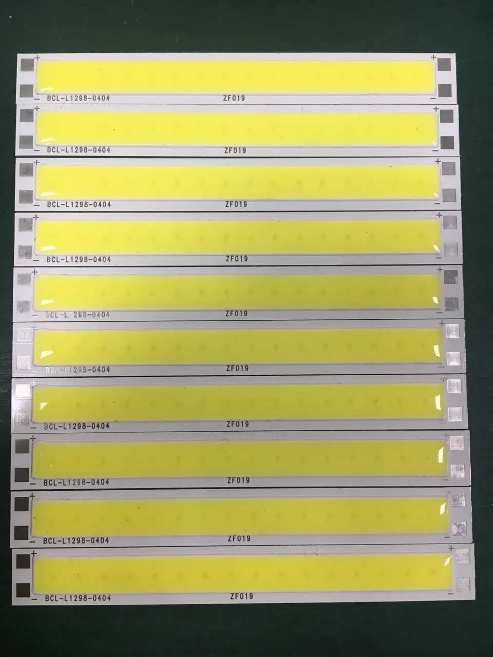 Горячие 10 шт./лот DC12V 5 Вт 500lm 12*98 мм полосы cob светодиодные панели 100lm/w для DIY освещение лампы светодиодный модуль