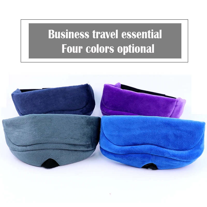 Мягкая портативная 3D маска для сна дорожная губка глаз натуральная женщин и