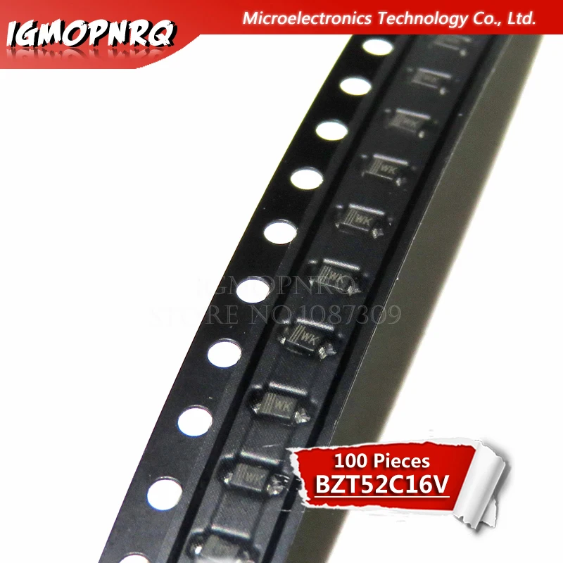 100 шт SOD 123 Диод Зенера BZT52C8V2 BZT52C7V5 BZT52C6V8 BZT52C6V2 BZT52C20V BZT52C5V1 BZT52C4V3 BZT52C3V9 BZT52C3V6