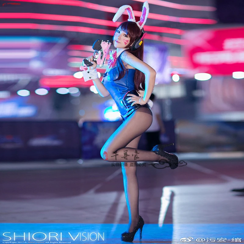 Индивидуальный размер OW D.va карнавальный костюм сексуальный с кроликом для
